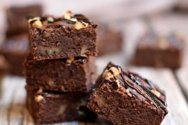 Brownies de avena y cacao (saludables)