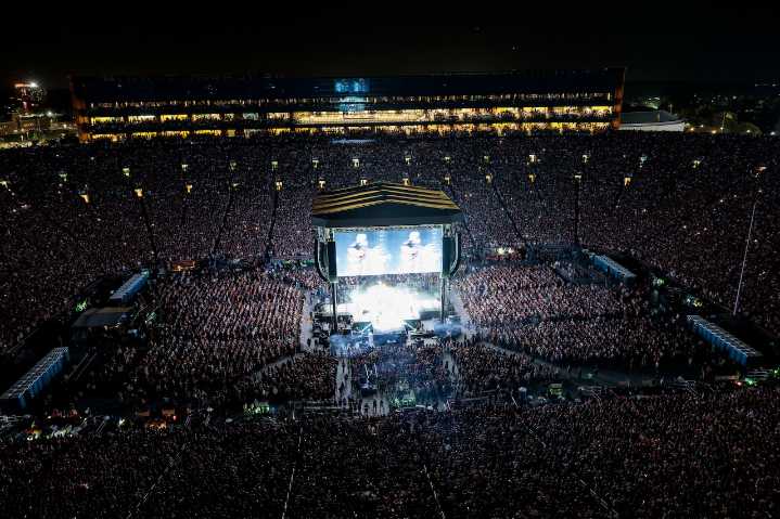 Scenes from record-setting Zach Bryan, John Mayer concert at Michigan Stadium