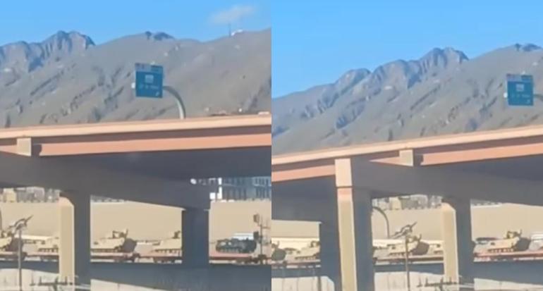 ¿Cuidarán la frontera? Llegan cientos de tanques militares a El Paso