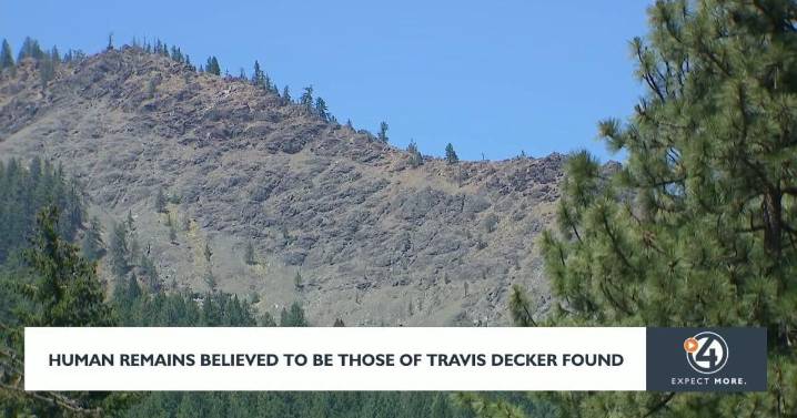 Human remains believed to be those of Travis Decker found near Leavenworth, says Chelan County Sheriff's Office
