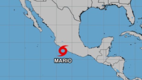 “Mario”, ya es tormenta tropical en el Pacífico