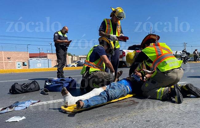 Hombre resulta gravemente herido tras ser atropellado por motociclista en periférico LEA