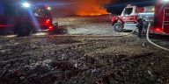 Fire starts at landfill, covering several acres