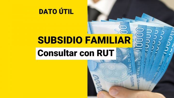 ¿Sabes si recibes el Subsidio Familiar? Así puedes hacer la consulta con RUT