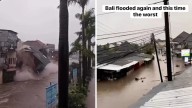 Bali wades through major flooding as buildings collapse and flights cancelled