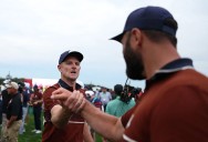 Paliza histórica de Europa en una Ryder Cup que sube su temperatura