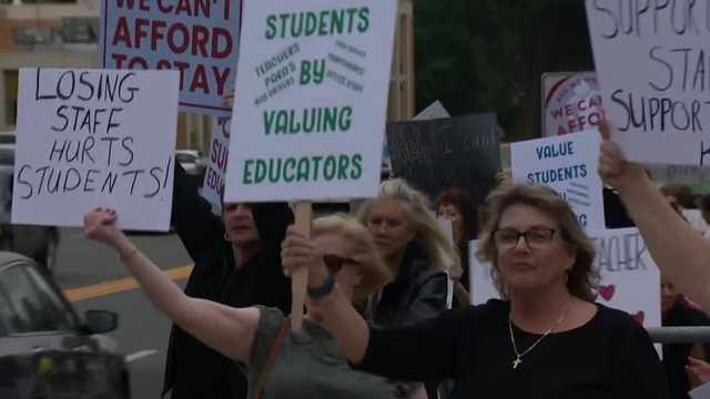 Amador County teachers rally for affordable health care