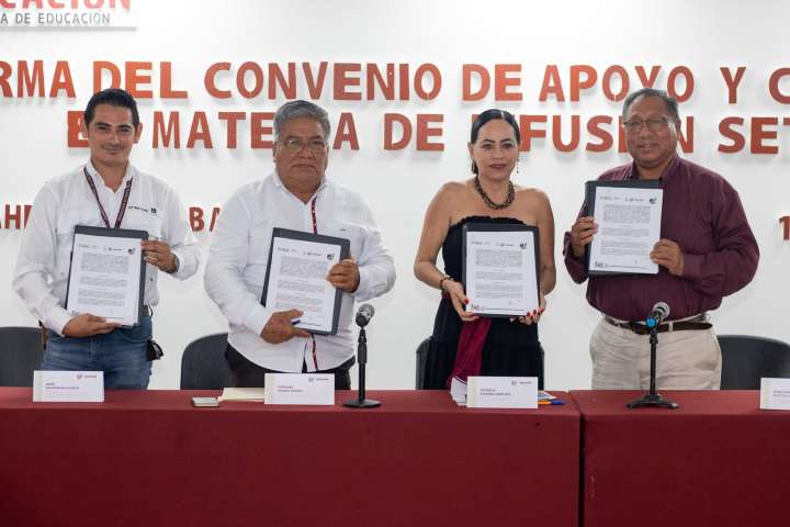 SETAB e INPI firman convenio para fortalecer inclusión indígena en Tabasco