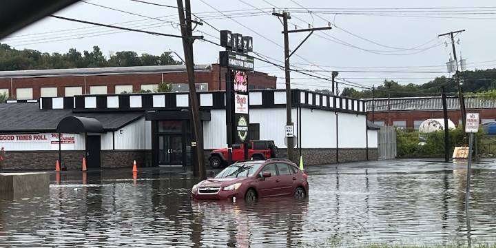 Street flooding reported in parts of our region