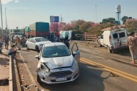 Video: así fue el impactante múltiple choque en un puente que dejó un fallecido