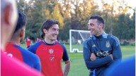 Scaloni habló del encuentro con el plantel de Unión y la charla con Madelón