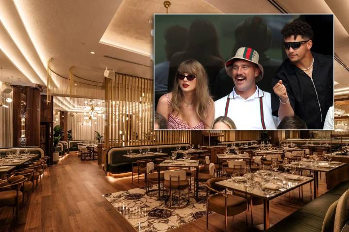 Taylor Swift joins Travis Kelce to soft-launch his steakhouse