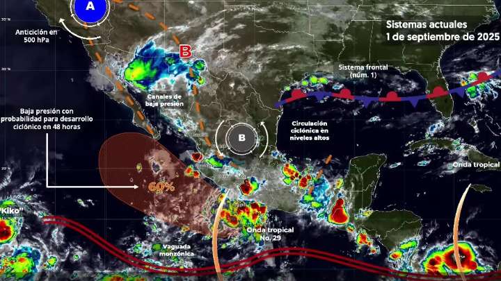 Este día se prevén lluvias fuertes en zonas de Hidalgo: Conagua