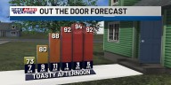 First Alert Forecast: Heat builds into the weekend, with only stray rain chances ahead