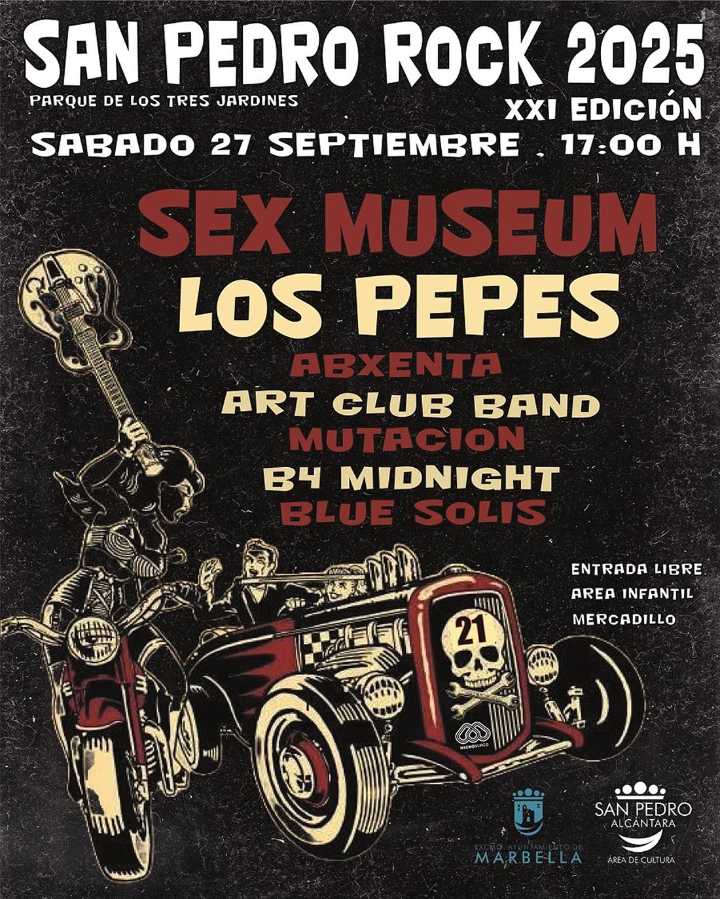 Sex Museum, Los Pepes y grupos locales protagonizan el festival de rock de San Pedro, en Marbella