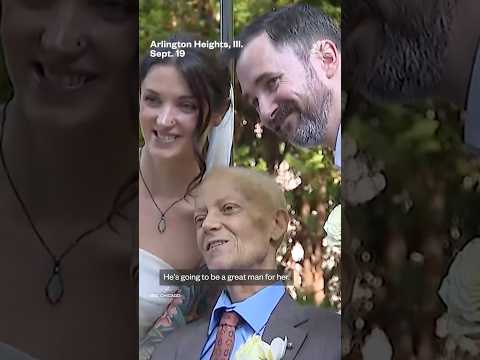 Father with cancer walks daughter down the aisle during impromptu wedding