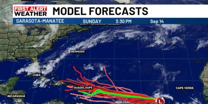 The tropics are heating up as the Suncoast gets more rain.