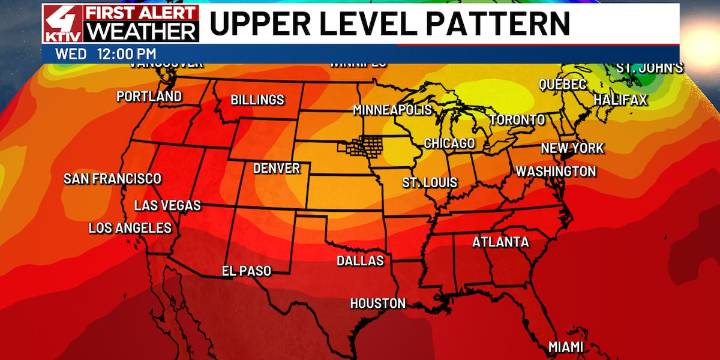 Cooler temperatures for a couple of days then back to warmth