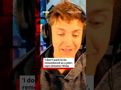 Gamer Ninja says he 'doesn't want to be remembered as a joke'. #Ninja #Gaming #BBCNews