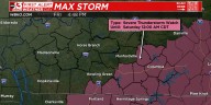 ALERT DAY: A few severe storms into the evening
