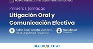 San Juan será sede de las Primeras Jornadas de Litigación Oral y Comunicación Efectiva