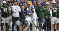 LSU football, Caden Durham ankle injury vs. Southeastern
