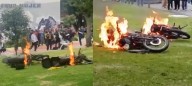 Disturbios en la Universidad Nacional: motos incendiadas generan tensión en el campus de Bogotá