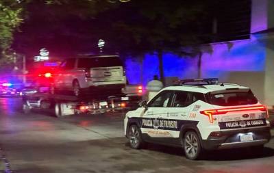 Gatilleros arrojan ´ponchallantas´ a camioneta blindada del Secretario de Seguridad de Culiacán