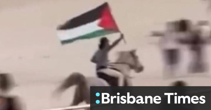 Pro-Palestinian cowboy act at Bondi triggers horse crackdown on Sydney beaches