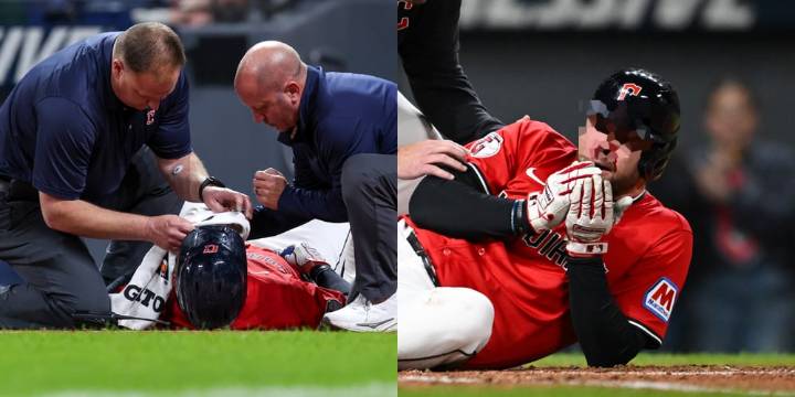 MLB’s David Fry Hit in Face with 99 MPH Fastball, Rushed to Hospital (Graphic Photos & Video) 