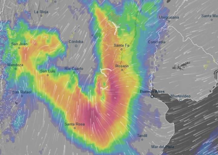 Tormenta de Santa Rosa. Sigue la lluvia el lunes: el SMN emitió una alerta amarilla para el AMBA