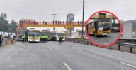 Transportistas de las Línea 41 se movilizan hacia el Congreso: Se manifiestan contra los ataques extorsivos