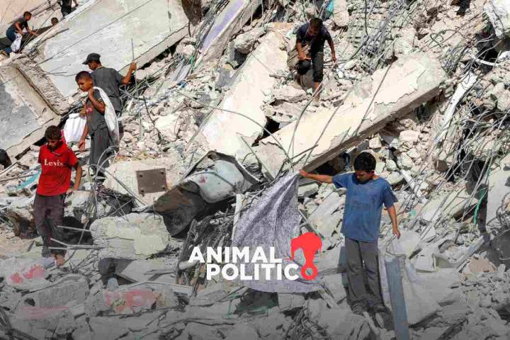 Israel destruye edificio de viviendas en Gaza; desplazan a afectados a zona "humanitaria"