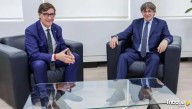 Mutismo de Illa y Puigdemont tras la reunión de una hora y media en Bruselas