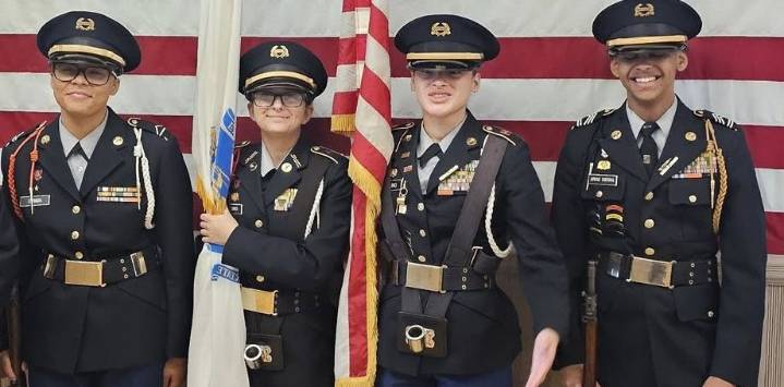 New Bedford High School JROTC participates in naturalization ceremony for immigrants