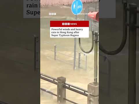 At least 62 people have been injured by the typhoon in Hong Kong. #HongKong #TyphoonRagasa #BBCNews