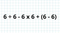 ¿Cuánto es 6 ÷ 6 - 6 x 6 + (6 - 6)? La cuenta matemática que pone a prueba a los genios