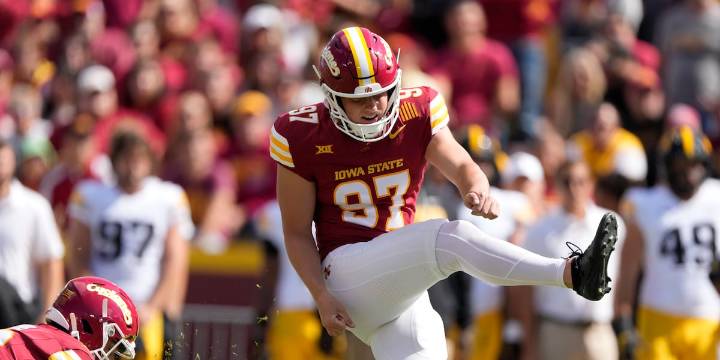 Kyle Konrardy hits game-winning field goal, Iowa State beats Iowa 16