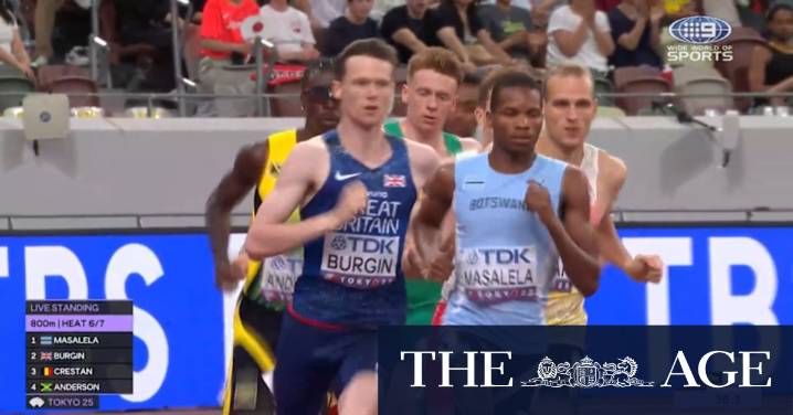 Aussie debutant runs 800m heat