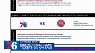 Philadelphia 76ers single-game tickets go on sale