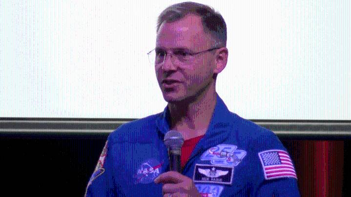Kansas astronaut shares space with Wichita students