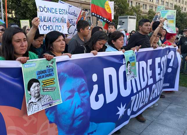 "Es una desaparición forzosa": Convocan a marcha por los 300 días sin Julia Chuñil