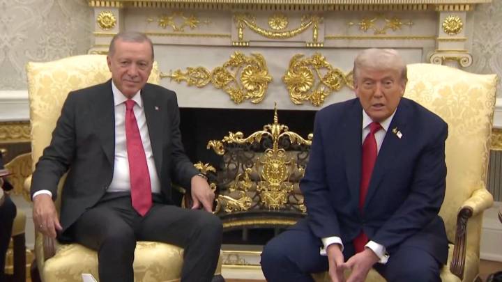 Watch: Trump hosts Erdogan at the White house, talks about rigged elections and F