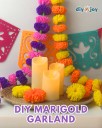 Marigold Garland Using Crepe Paper Streamers