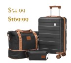 Walmart's trendy 3-Piece luggage set is just $54.99 right now