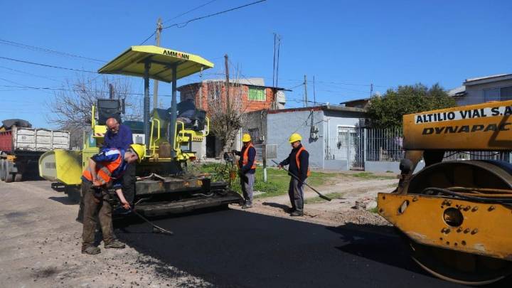 Monte Grande Sur: terminaron una nueva obra de pavimentación
