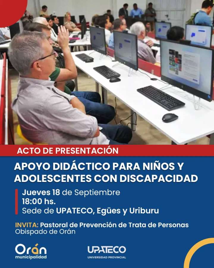 Orán: Presentan Documento Didáctico Inclusivo para Niños y Adolescentes con Discapacidad
