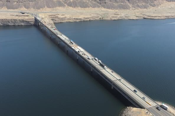 Crews making progress on I-90 Vantage Bridge repairs; DOT shares update, photos