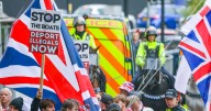 Three arrested after protests in Bristol city centre