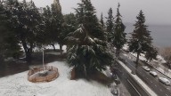 Una intensa nevada cubrió de blanco a Bariloche en pleno septiembre